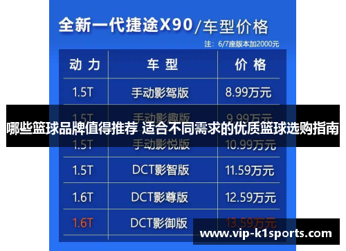 哪些篮球品牌值得推荐 适合不同需求的优质篮球选购指南